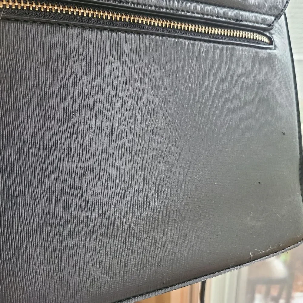badgley mischka satchel crossbody with handle black vegan leather
